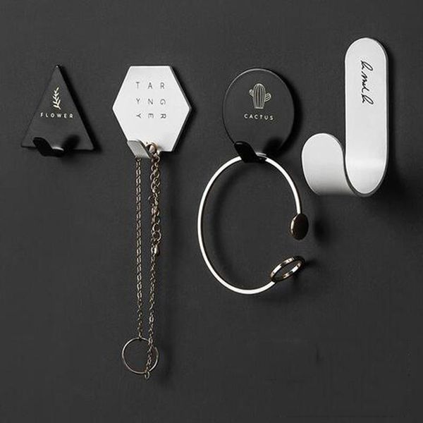 4pcs nordic geometric hooks, kitchen non-perforated iron art sticky bathroom wall door back coat hooks & rails
4pcs nordic geometric hooks, kitchen non-perforated iron art sticky bathroom wall door back coat hooks & rails