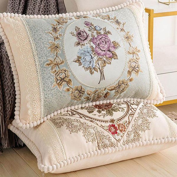 cushion/decorative pillow europe floral embroidered cushion cover rectangle lumbar pillowcase velvet home decoration
cushion/decorative pillow europe floral embroidered cushion cover rectangle lumbar pillowcase velvet home decoration