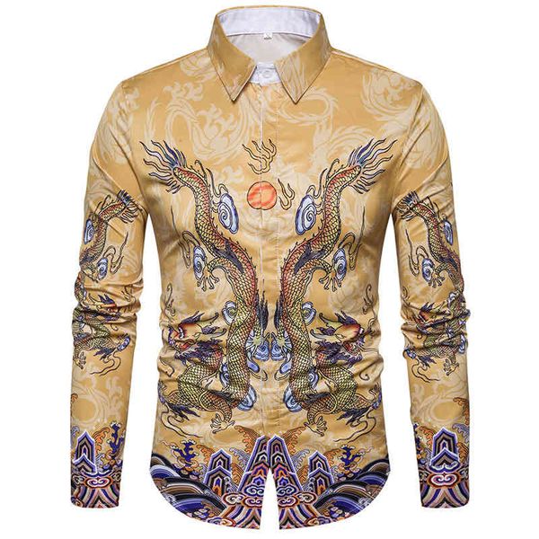 boutique fashion shirt european men's trend dragon phoenix lapel slim long sleeve, White;black
boutique fashion shirt european men's trend dragon phoenix lapel slim long sleeve, White;black