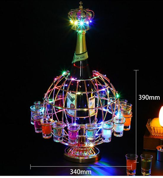 party decoration 18 glasses creative globe glowing wine rack rechargeable led luminous beer bottle champagne cocktail drinkware holder
party decoration 18 glasses creative globe glowing wine rack rechargeable led luminous beer bottle champagne cocktail drinkware holder