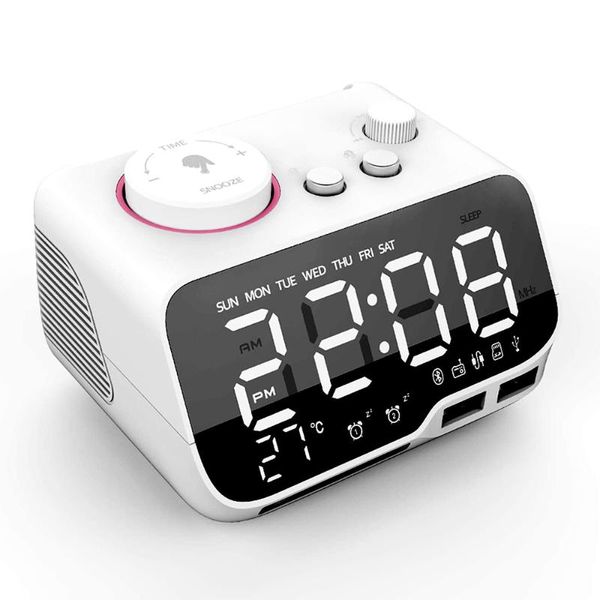 other clocks & accessories digital alarm clock bluetooth-compatible fm radio temperature snooze brightness dimmer for bedroom sleep timer ta
other clocks & accessories digital alarm clock bluetooth-compatible fm radio temperature snooze brightness dimmer for bedroom sleep timer ta