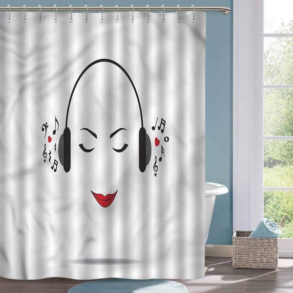modern shower curtain music lady listening to music long shower curtain w63 xl72
modern shower curtain music lady listening to music long shower curtain w63 xl72