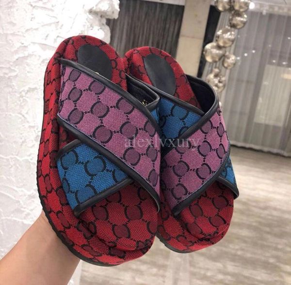 2021 women 9 colors multicolor platform sandal colorfull canvas slippers bright hues cross band lady summer fashion slids scuffs flip flop, Black
2021 women 9 colors multicolor platform sandal colorfull canvas slippers bright hues cross band lady summer fashion slids scuffs flip flop, Black