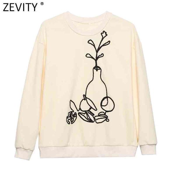 zevity women's long sleeved hoodie, elegant sweater with embroidered design, casual fashion,, Black
zevity women's long sleeved hoodie, elegant sweater with embroidered design, casual fashion,, Black