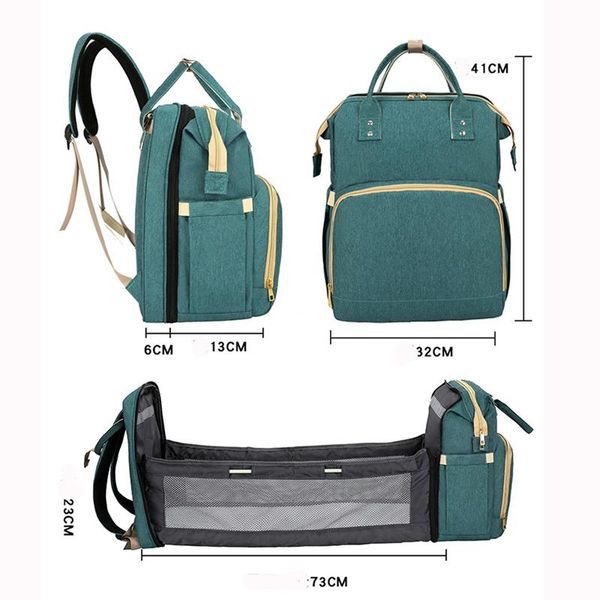 backpack multi-function diaper bags with bed folding waterproof nylon maternity nappy nursing changing bag for baby care g002
backpack multi-function diaper bags with bed folding waterproof nylon maternity nappy nursing changing bag for baby care g002