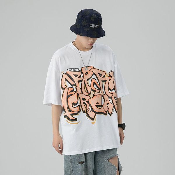 men's t-shirts american street hiphop hip hop t-shirt oversize summer anime shirt, White;black
men's t-shirts american street hiphop hip hop t-shirt oversize summer anime shirt, White;black