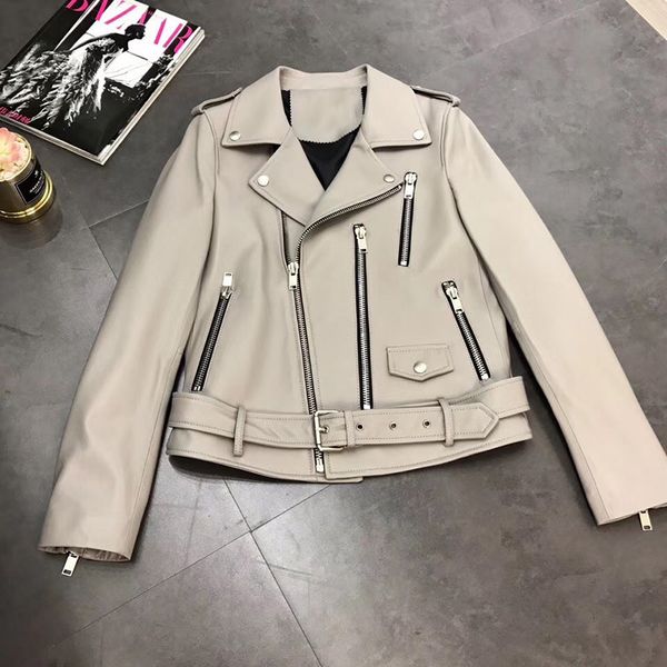 shorts korean fashion autumn winter women deisgner genuine sheepskin jackets slim motocycle real leather coats black grey beige a240, White;black
shorts korean fashion autumn winter women deisgner genuine sheepskin jackets slim motocycle real leather coats black grey beige a240, White;black