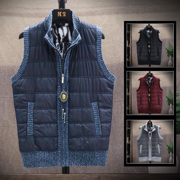 men's vests fall winter sleeveless vest faux fur wool sweater loose casual zip jacket fashion warm coat, Black;white
men's vests fall winter sleeveless vest faux fur wool sweater loose casual zip jacket fashion warm coat, Black;white