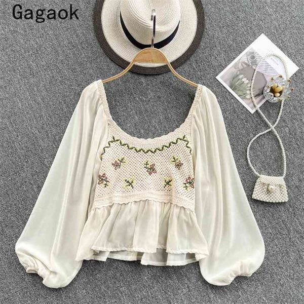 women blouse spring autumn o-neck cartoon embroidery vintage blusa mujer sweet korean chic wild and blouses 210531, White
women blouse spring autumn o-neck cartoon embroidery vintage blusa mujer sweet korean chic wild and blouses 210531, White