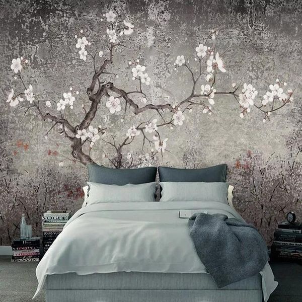 custom self adhesive wallpaper retro plum blossom murals chinese style hand painted flowers birds painting living room study wallpapers
custom self adhesive wallpaper retro plum blossom murals chinese style hand painted flowers birds painting living room study wallpapers