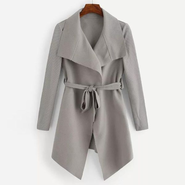 autumn winter women clothes casual women's slim long sleeves turn-down collar cardigan mid solid jackets, Black;brown
autumn winter women clothes casual women's slim long sleeves turn-down collar cardigan mid solid jackets, Black;brown