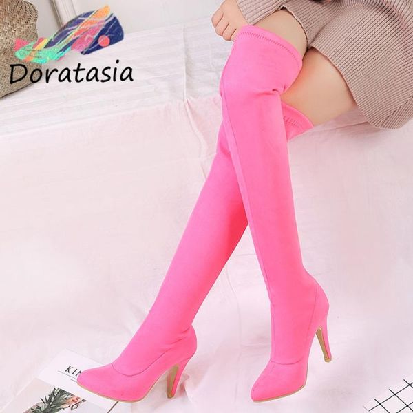 boots doratasia 2021 sweet candy color over the knee shoes high heels women pointed toe autumn thigh, Black
boots doratasia 2021 sweet candy color over the knee shoes high heels women pointed toe autumn thigh, Black