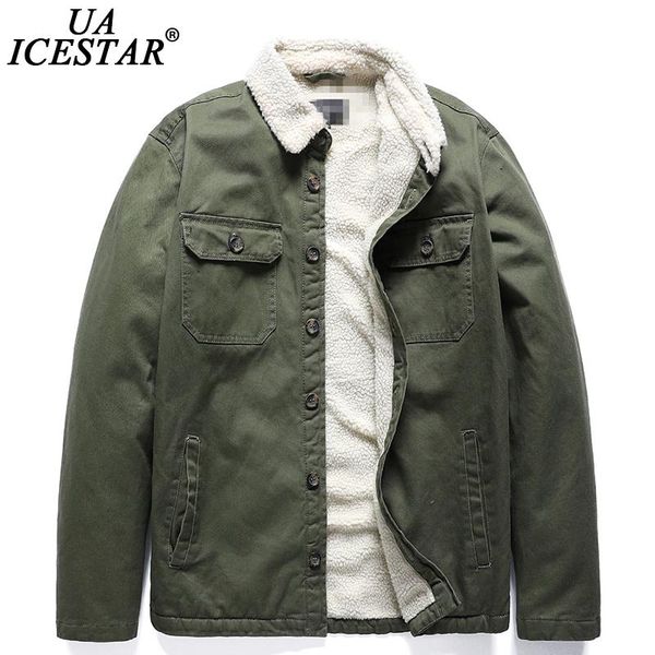 men's jackets uaicestar brand autumn warm fleece men jacket coat fashion casual lambswool coats 2021 spring military, Black;brown
men's jackets uaicestar brand autumn warm fleece men jacket coat fashion casual lambswool coats 2021 spring military, Black;brown
