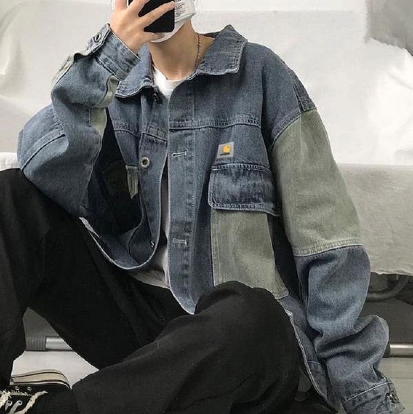 spring and autumn men's clothing stitching multi-pocket denim jacket streetwear trendy brand loose casual couple jean jackets, Black;brown
spring and autumn men's clothing stitching multi-pocket denim jacket streetwear trendy brand loose casual couple jean jackets, Black;brown