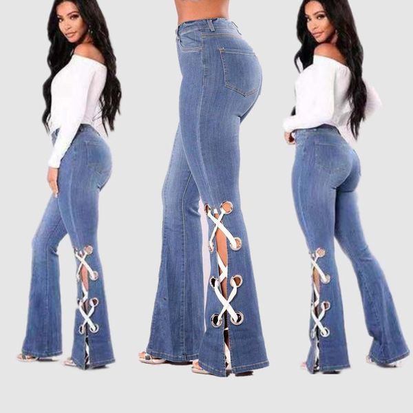 women's jeans high waist for women 2021 slim stretch denim bodycon sashes bandage skinny push up flare pants office lady woman, Blue
women's jeans high waist for women 2021 slim stretch denim bodycon sashes bandage skinny push up flare pants office lady woman, Blue