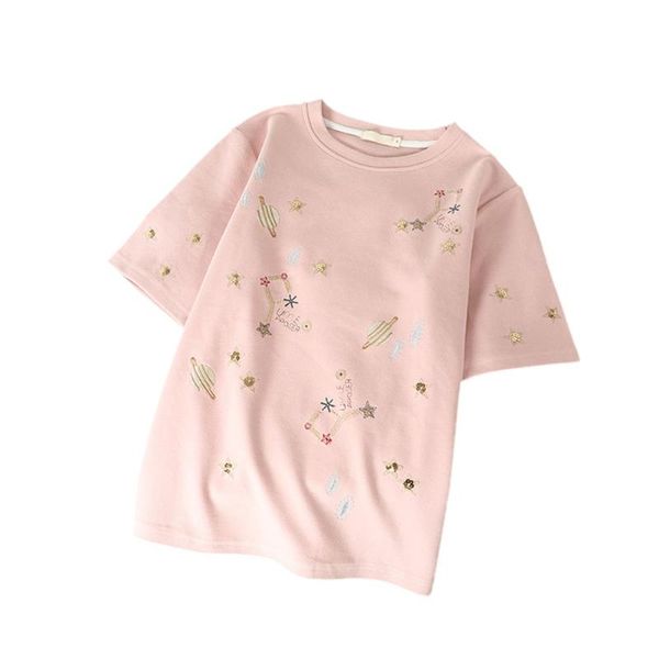 summer loose womens t shirt cartoon cute print short sleeve wild fashion tunic pullover shirts for women and girls, White
summer loose womens t shirt cartoon cute print short sleeve wild fashion tunic pullover shirts for women and girls, White