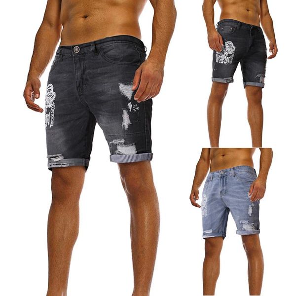 men's shorts ishowtienda summer fashion hole stretch casual print slim denim pants pantalones cortos de hombre men, White;black
men's shorts ishowtienda summer fashion hole stretch casual print slim denim pants pantalones cortos de hombre men, White;black