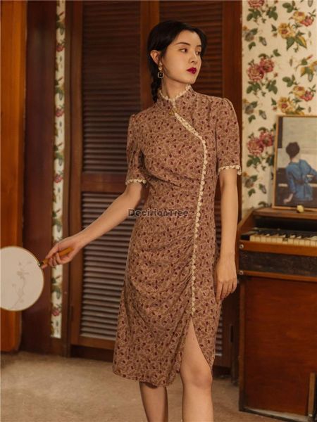 chinese traditional dress qipao women party wedding vintage retro floral chiffon style oriental ethnic clothing, Red
chinese traditional dress qipao women party wedding vintage retro floral chiffon style oriental ethnic clothing, Red