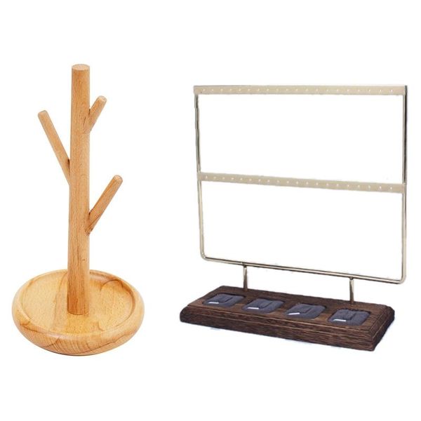 watch boxes & cases 2 pcs tree jewelry stand display earring necklace holder organizer rack, Black;blue
watch boxes & cases 2 pcs tree jewelry stand display earring necklace holder organizer rack, Black;blue