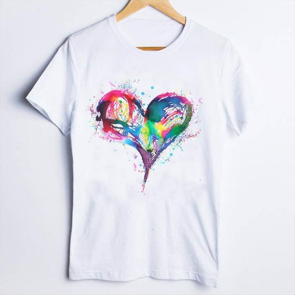 tees and women fashion womens men t shirt love heart watercolor 90s ladies clothes lady clothing female, White;black
tees and women fashion womens men t shirt love heart watercolor 90s ladies clothes lady clothing female, White;black