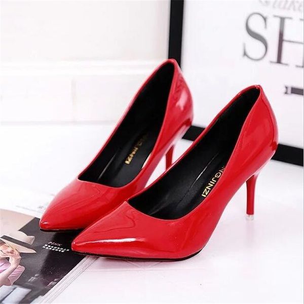 2021 Sexy Women Shoes Red Pointed Toe Pumps Patent Leather Dress Shoes High Heels Boat Shoes Wedding Zapatos Mujer 8cm, Pink suede
2021 Sexy Women Shoes Red Pointed Toe Pumps Patent Leather Dress Shoes High Heels Boat Shoes Wedding Zapatos Mujer 8cm, Pink suede
