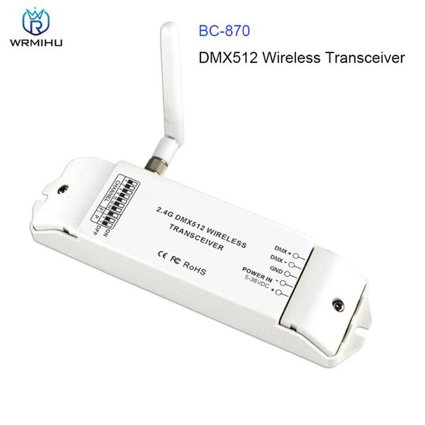 controllers dc5v-36v bc-870 dmx512 2.4ghz wireless transceiver 350m 126 channels multi-usage dmx signal receiver emitter controller
controllers dc5v-36v bc-870 dmx512 2.4ghz wireless transceiver 350m 126 channels multi-usage dmx signal receiver emitter controller