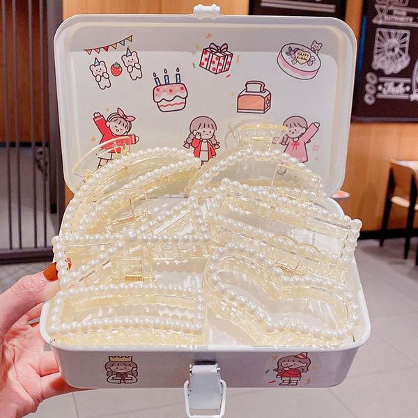 hyperbole samll pearls acrylic hair claw clips makeup styling barrettes for women crab accessories, Slivery;white
hyperbole samll pearls acrylic hair claw clips makeup styling barrettes for women crab accessories, Slivery;white