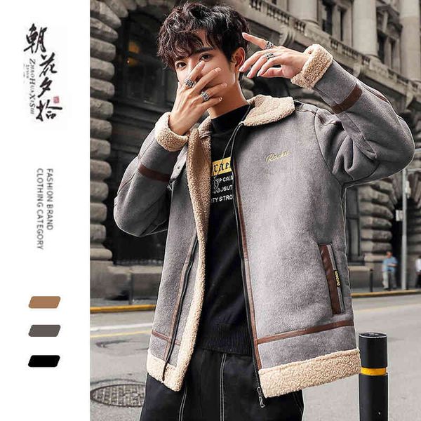 winter cashmere large check men's thickened warm lapel youth middle and long cotton coat, Black;brown
winter cashmere large check men's thickened warm lapel youth middle and long cotton coat, Black;brown