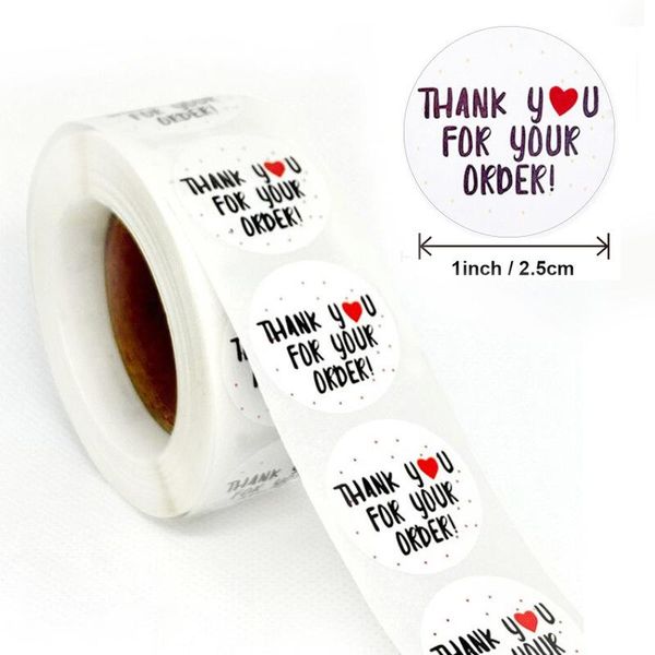 gift wrap 500pcs/roll thank you sticker christmas decoration multi purpose round shape white diy hand account label paper nice
gift wrap 500pcs/roll thank you sticker christmas decoration multi purpose round shape white diy hand account label paper nice