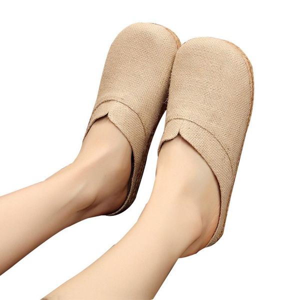 national style linen shoes women's breathable casual baotousen easy to wear pure slippers in summer, Black
national style linen shoes women's breathable casual baotousen easy to wear pure slippers in summer, Black