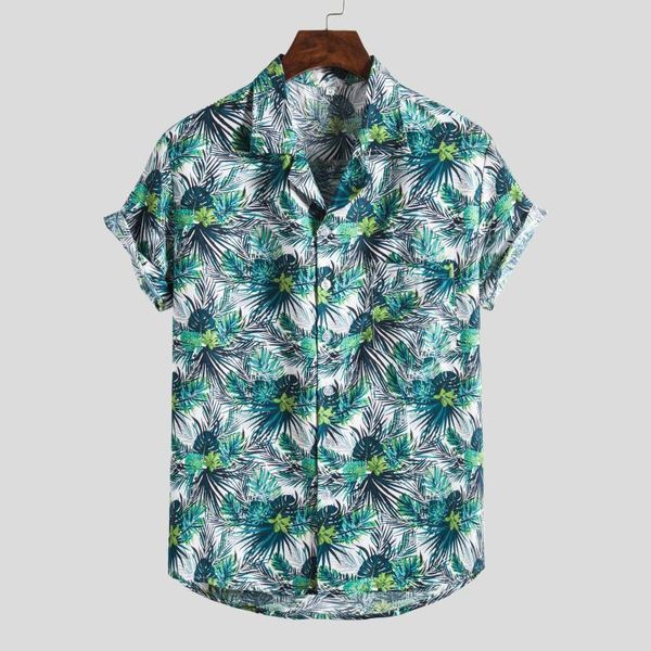 men's casual shirts leaves print hawaiian aloha for men summer short sleeve beach mens holiday party vacation clothing, White;black
men's casual shirts leaves print hawaiian aloha for men summer short sleeve beach mens holiday party vacation clothing, White;black