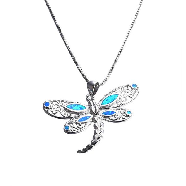 blue fire opal cute dragonfly pendant necklace vintage fashion silver color chain necklaces for women wedding engagement jewelry
blue fire opal cute dragonfly pendant necklace vintage fashion silver color chain necklaces for women wedding engagement jewelry