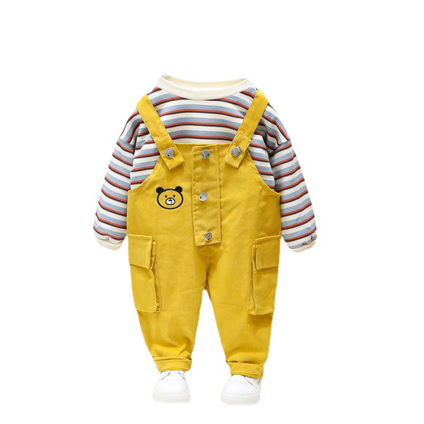 clothing sets children autumn baby girl clothes suit boys casual t-shirt overalls 2pcs/set toddler sport costume kids tracksuits, White
clothing sets children autumn baby girl clothes suit boys casual t-shirt overalls 2pcs/set toddler sport costume kids tracksuits, White