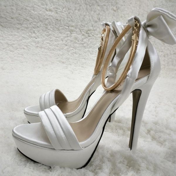 ivory satin sandals high heel bridals party women summer open toe ankle strap stiletto platform 14cm heels shoe, Black
ivory satin sandals high heel bridals party women summer open toe ankle strap stiletto platform 14cm heels shoe, Black