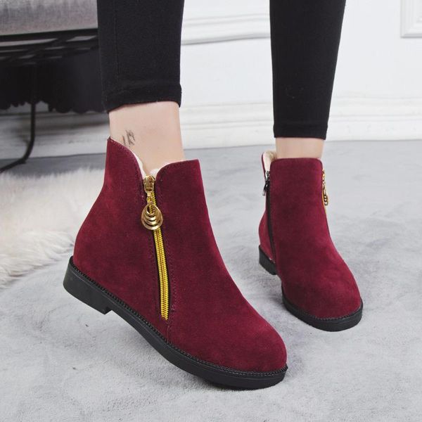 boots women's zip warm short plush winter women ladies ankle snow platform woman red flat shoes female footwear, Black
boots women's zip warm short plush winter women ladies ankle snow platform woman red flat shoes female footwear, Black