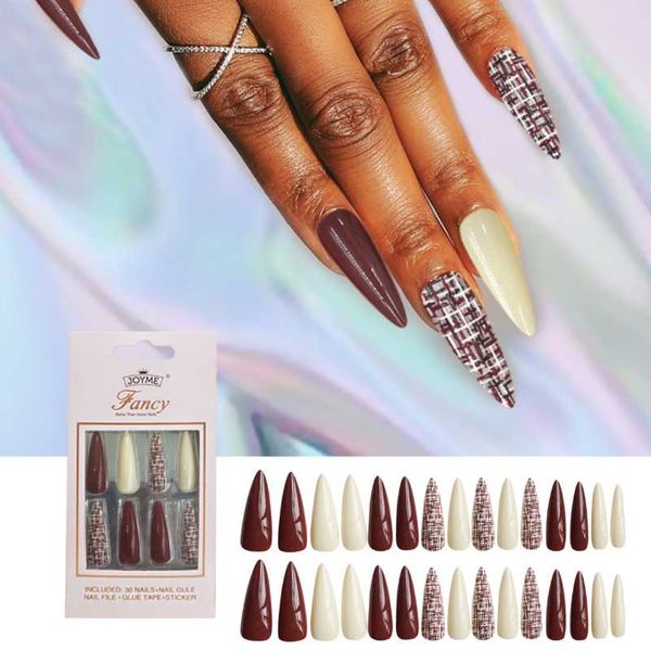 false nails 30tip/box charming lengthened ballet almond wearable fake press on square pointed full wrap detachable finished fingernail, Red;gold
false nails 30tip/box charming lengthened ballet almond wearable fake press on square pointed full wrap detachable finished fingernail, Red;gold