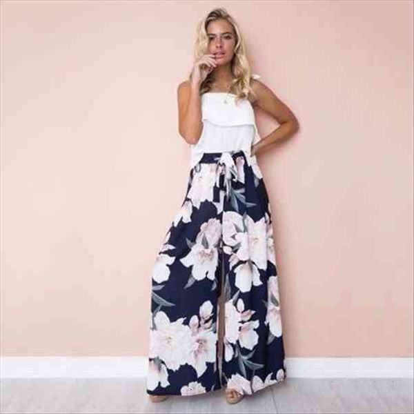 brand womens floral palazzo pants high waist wide leg culottes casual long trousers, Black;white
brand womens floral palazzo pants high waist wide leg culottes casual long trousers, Black;white