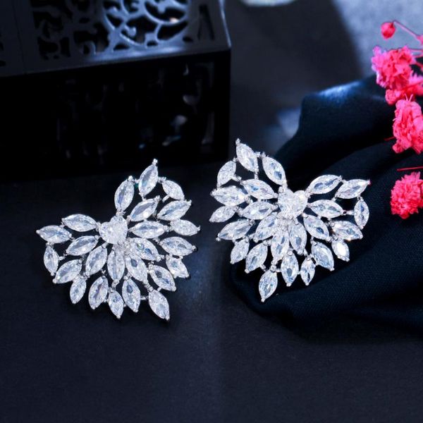 stud threegraces sparkling marquise cut cubic zirconia big love heart shape wedding engagement earrings for women jewelry er672, Golden;silver
stud threegraces sparkling marquise cut cubic zirconia big love heart shape wedding engagement earrings for women jewelry er672, Golden;silver
