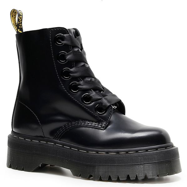 dress shoes women's high-quality leather genuine british-style boots short platform rentals to motorcycle ankle munp, Black
dress shoes women's high-quality leather genuine british-style boots short platform rentals to motorcycle ankle munp, Black