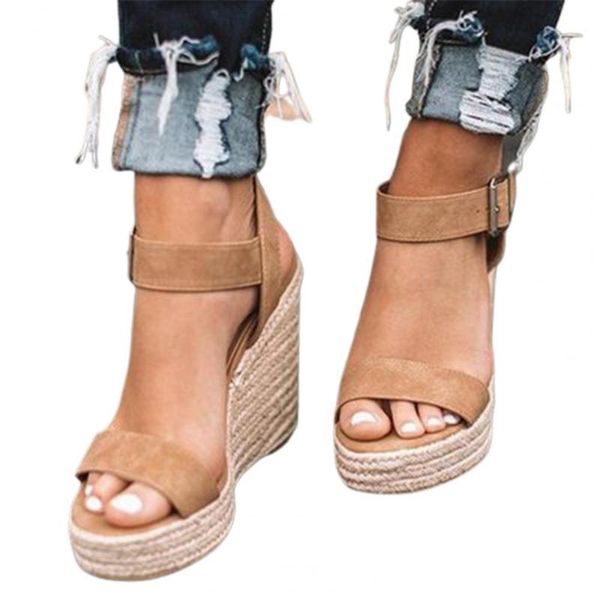 sandals wedge platform women faux leather ankle strap open toe walking shoes footwear soft footbed, Black
sandals wedge platform women faux leather ankle strap open toe walking shoes footwear soft footbed, Black