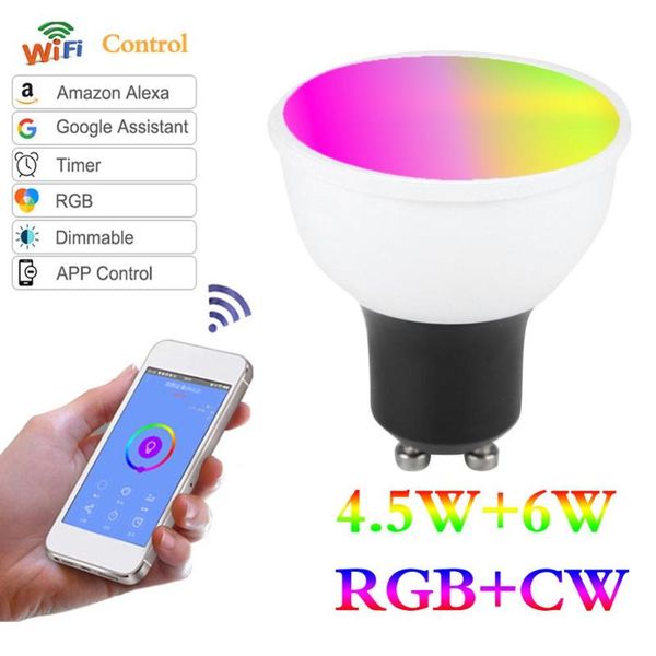 bulbs led spotlight smart wifi bulb lamp ac85v-265v rgbw dimming 6w e27 e26 gu10 gu5.3 work with google home spotlights
bulbs led spotlight smart wifi bulb lamp ac85v-265v rgbw dimming 6w e27 e26 gu10 gu5.3 work with google home spotlights