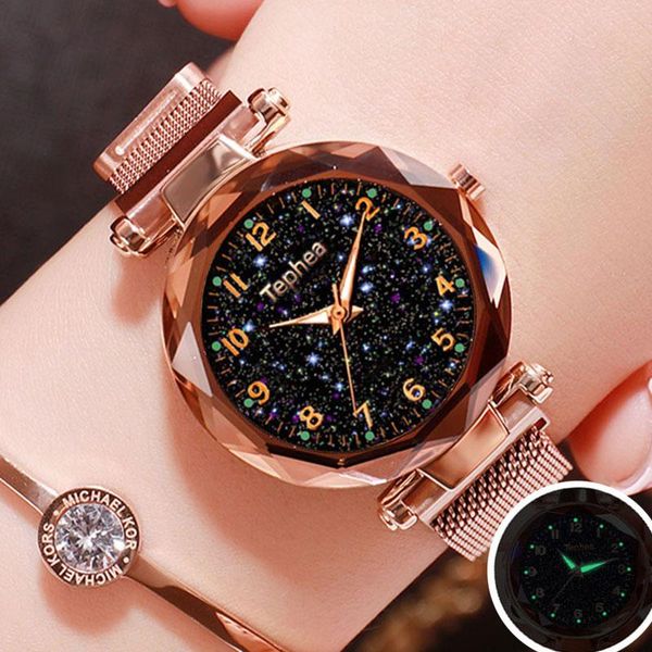 wristwatches ladies dress watches magnetic starry sky women wristwatch luxury rose gold female quartz clock relogio feminino 202, Slivery;brown
wristwatches ladies dress watches magnetic starry sky women wristwatch luxury rose gold female quartz clock relogio feminino 202, Slivery;brown