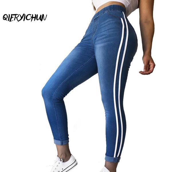 women's pants & capris women side striped patchwork skinny jeans casual brief slim high waist plus size s-5xl, Black;white
women's pants & capris women side striped patchwork skinny jeans casual brief slim high waist plus size s-5xl, Black;white