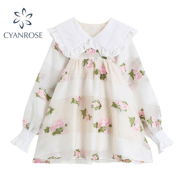summer sweet lolita crop dress women peter pan collar preppy style cute mini dresses loose floral print retro vestidos girl 210515, Black;gray
summer sweet lolita crop dress women peter pan collar preppy style cute mini dresses loose floral print retro vestidos girl 210515, Black;gray