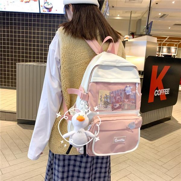 fashion cute teenagers girls school bags large capacity korean simple college style schoolbag pink backpacks backpack
fashion cute teenagers girls school bags large capacity korean simple college style schoolbag pink backpacks backpack