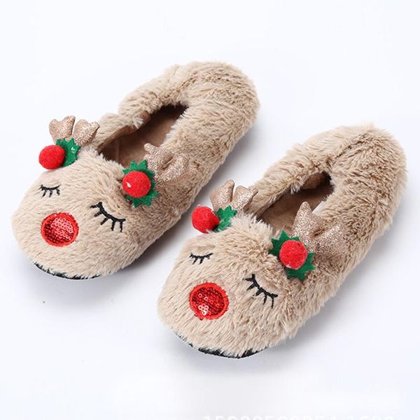 slippers christmas family women warm cute for home elk non-slip women's winter shoes cozy house, Black
slippers christmas family women warm cute for home elk non-slip women's winter shoes cozy house, Black