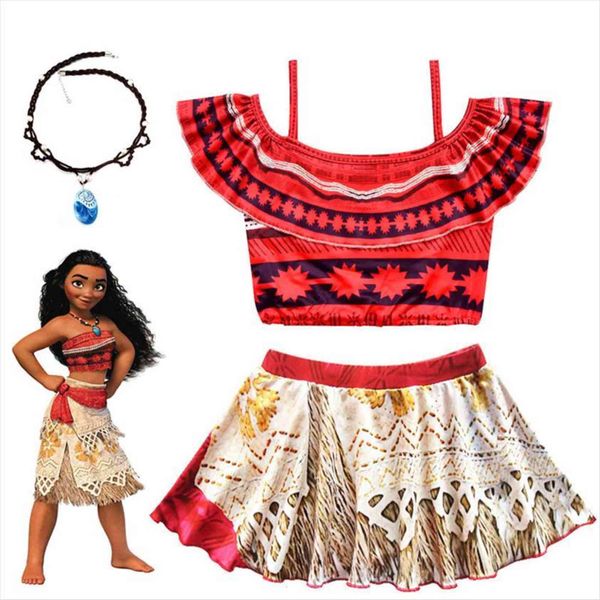 girls moana bikini cosplay girl dresses costume for kids vaiana princess clothes with necklace halloween costumes up, Red;yellow
girls moana bikini cosplay girl dresses costume for kids vaiana princess clothes with necklace halloween costumes up, Red;yellow
