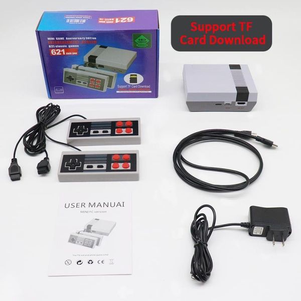 

hd-out 1080p video hand held portable game players can store 621 nes games tf card with retail box