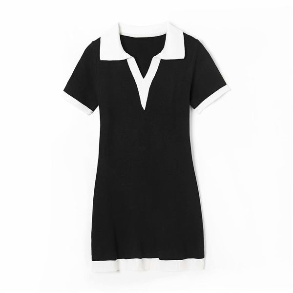 elegant women turn down collar mini dresses fashion ladies patchwork knitted dress sweet female chic striped slim vestidos 210427, Black;gray
elegant women turn down collar mini dresses fashion ladies patchwork knitted dress sweet female chic striped slim vestidos 210427, Black;gray