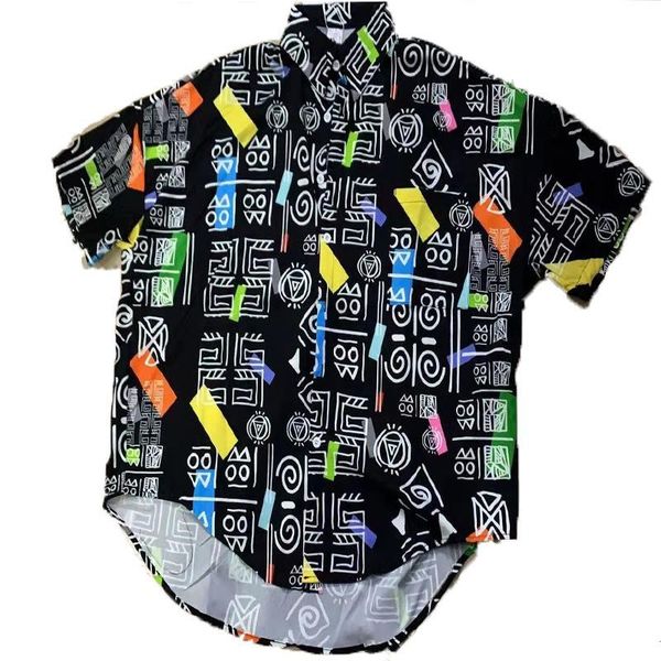 women's blouses & shirts retro shirt short-sleeved ins dark graffiti cartoon print men and women fashion commuter style jacket coat loo, White
women's blouses & shirts retro shirt short-sleeved ins dark graffiti cartoon print men and women fashion commuter style jacket coat loo, White